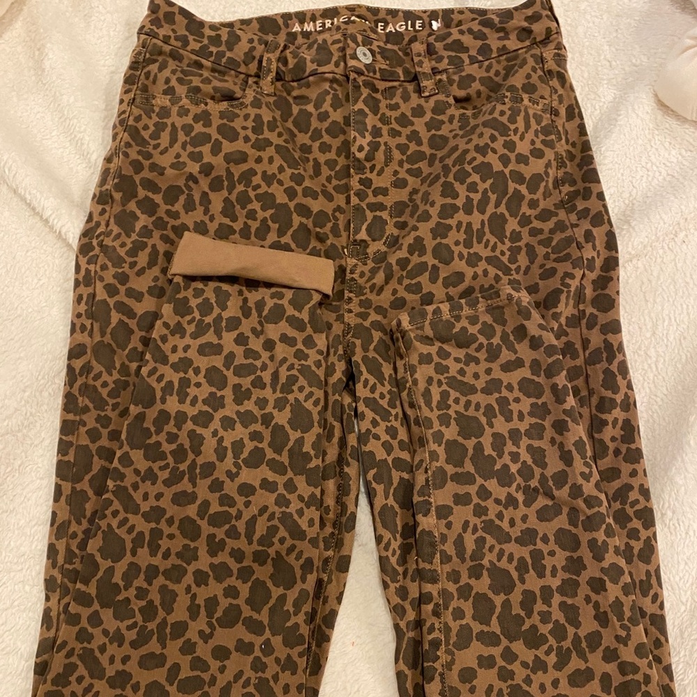 american eagle print next level stretch jeans